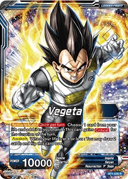 Vegeta BT1-028 card