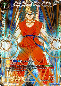 God Break Son Goku BT1-031_SPR card