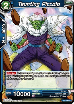 Taunting Piccolo BT1-046 card