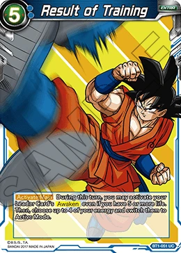 Result of Training BT1-051 card