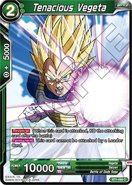 Tenacious Vegeta BT1-066 card