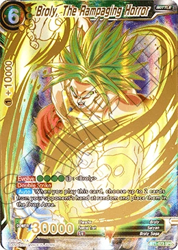 Broly, The Rampaging Horror BT1-073 Dragon Ball Masters card