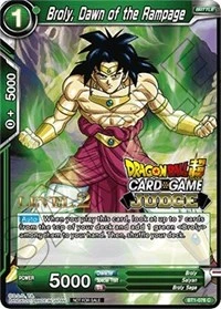 Broly, Dawn of the Rampage BT1-076_PR card