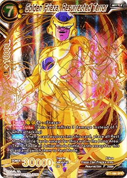 Golden Frieza, Resurrected Terror BT1-086 Dragon Ball Masters card