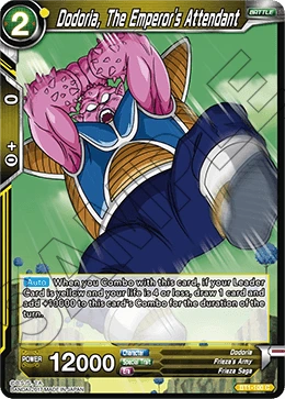 Dodoria, The Emperor's Attendant BT1-100 card