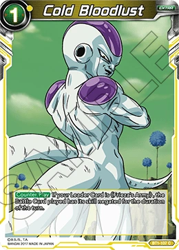 Cold Bloodlust BT1-107 card