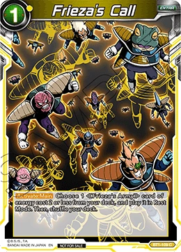 Frieza's Call BT1-109_PR card