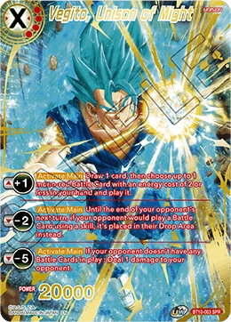 Vegito, Unison of Might BT10-003_SPR card