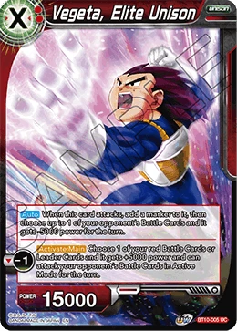 Vegeta, Elite Unison BT10-005 card