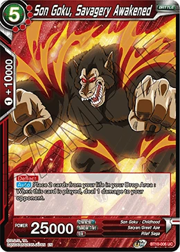 Son Goku, Savagery Awakened BT10-006 card
