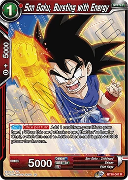 Son Goku, Bursting with Energy BT10-007 card