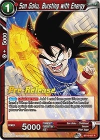 Son Goku, Bursting with Energy BT10-007_PR card
