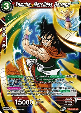 Yamcha, Merciless Barrage BT10-008 card