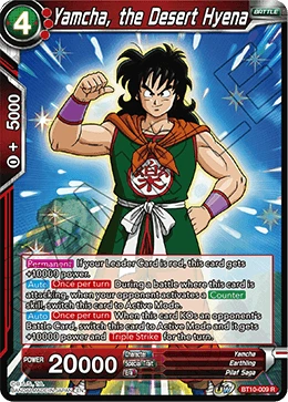 Yamcha, the Desert Hyena BT10-009 Dragon Ball Masters card