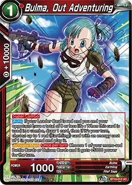 Bulma, Out Adventuring BT10-012 Dragon Ball Masters card