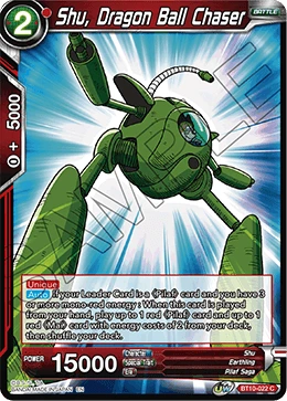 Shu, Dragon Ball Chaser BT10-022 card