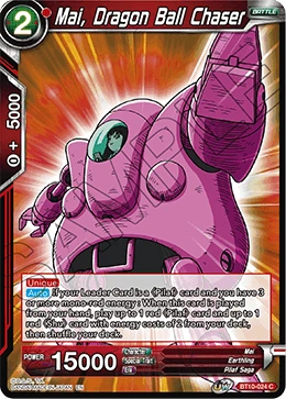 Mai, Dragon Ball Chaser BT10-024 card