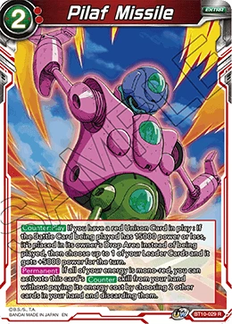 Pilaf Missile BT10-029 card