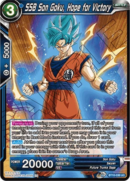 SSB Son Goku, Hope for Victory BT10-036 card