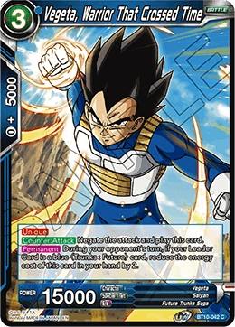 Vegeta, Warrior That Crossed Time BT10-042 card