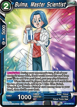 Bulma, Master Scientist BT10-047 Dragon Ball Masters card