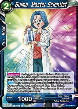 Bulma, Master Scientist BT10-047_PR card