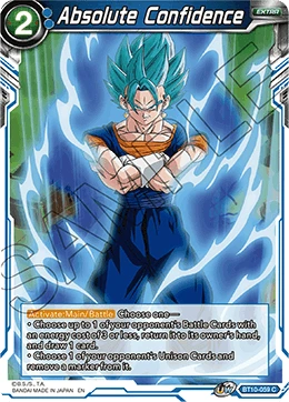 Absolute Confidence BT10-059 card