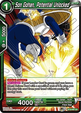 Son Gohan, Potential Unlocked BT10-067 card
