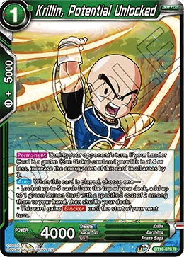Krillin, Potential Unlocked BT10-070 card