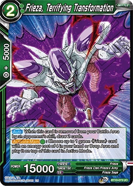 Frieza, Terrifying Transformation BT10-073 card