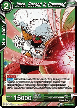 Jeice, Second in Command BT10-079 card