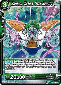 Zarbon, Victory Over Beauty BT10-084 card