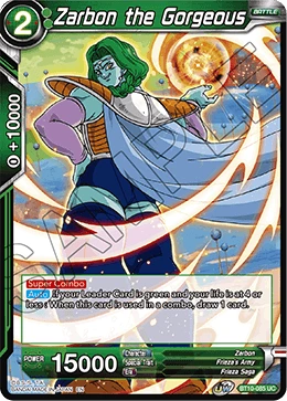 Zarbon the Gorgeous BT10-085 card