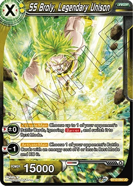 SS Broly, Legendary Unison BT10-094 card