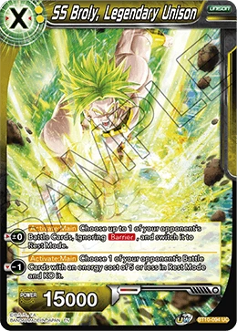 SS Broly, Legendary Unison BT10-094_PR card