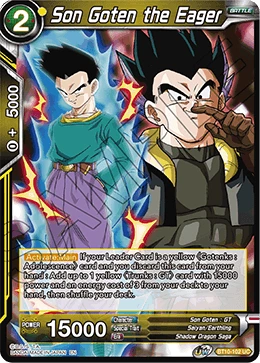 Son Goten the Eager BT10-102 card