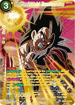 Vegeta, Prideful Transformation BT10-105_SPR card