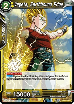 Vegeta, Earthbound Pride BT10-106 card