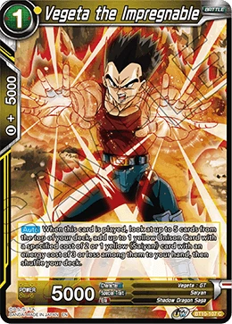 Vegeta the Impregnable BT10-107 Dragon Ball Masters card