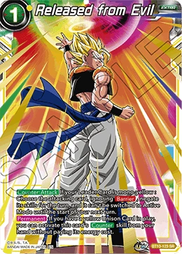 Released from Evil BT10-123 Dragon Ball Masters card, Release Event