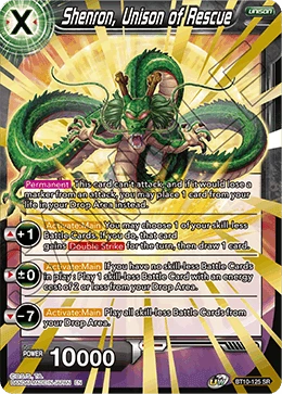 Shenron, Unison of Rescue BT10-125 card