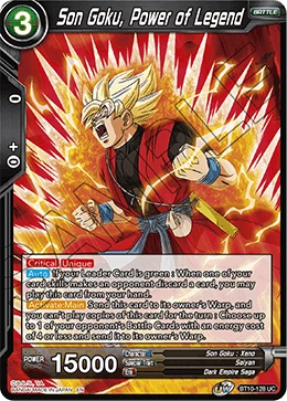 Son Goku, Power of Legend BT10-128 card