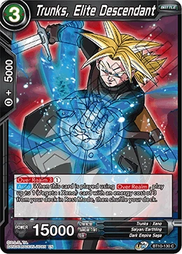 Trunks, Elite Descendant BT10-130 card
