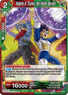 Vegeta & Trunks, No Holds Barred BT10-144 card