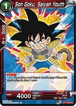 Son Goku, Saiyan Youth BT11-008 card