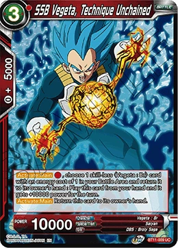 SSB Vegeta, Technique Unchained BT11-009 card