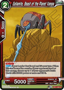 Goliamite, Beast of the Planet Vampa BT11-020 card