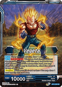 Vegeta BT11-032_PR card