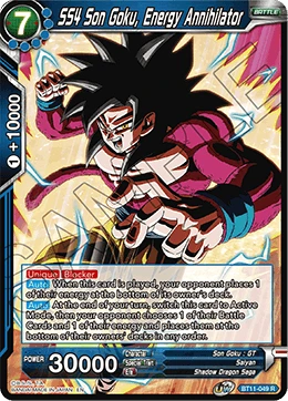 SS4 Son Goku, Energy Annihilator BT11-049 card