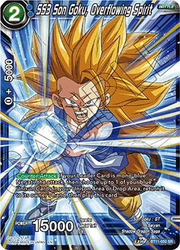 SS3 Son Goku, Overflowing Spirit BT11-050 card